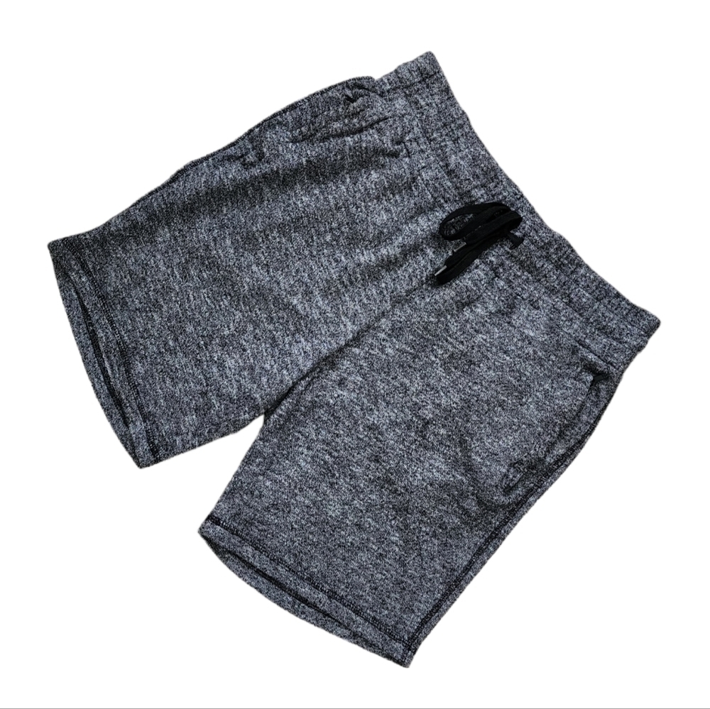 Forever 21 Mens Marled Gray Drawstring Activewear Shorts Zip Pockets Small.